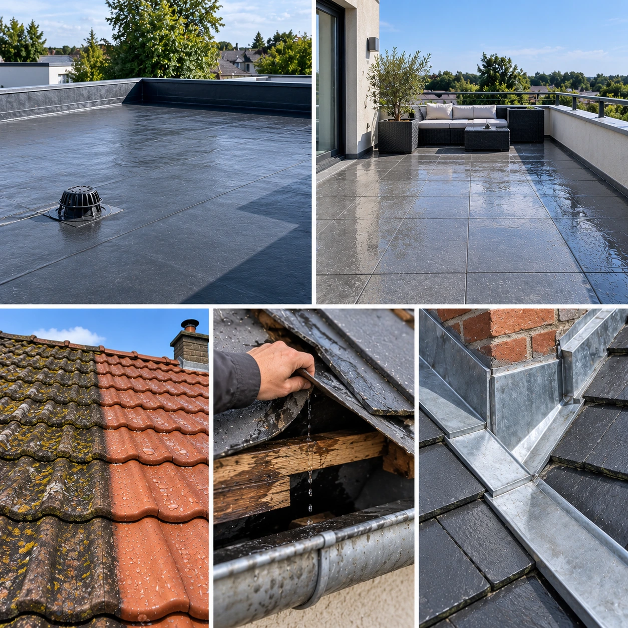 Différentes solutions d’étanchéité pour toiture, terrasse et couverture